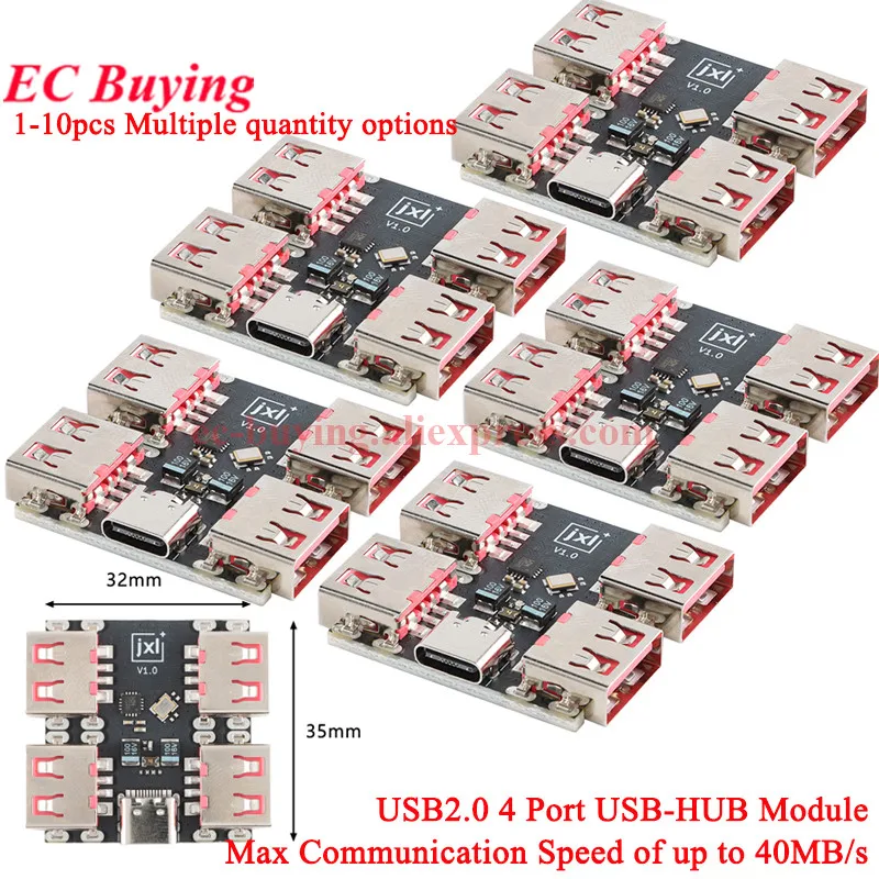Usbhub usb2.0 4-портовый модуль расширения контроллера usb 2