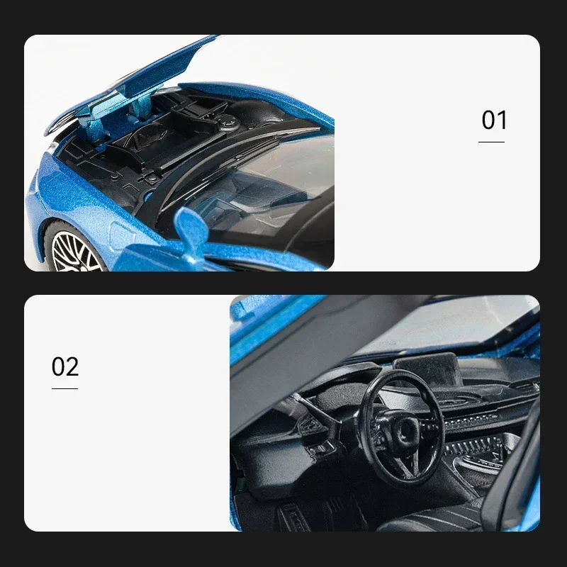 1:32 автомобиль bmw i8 supercar из сплава - Фотография_4