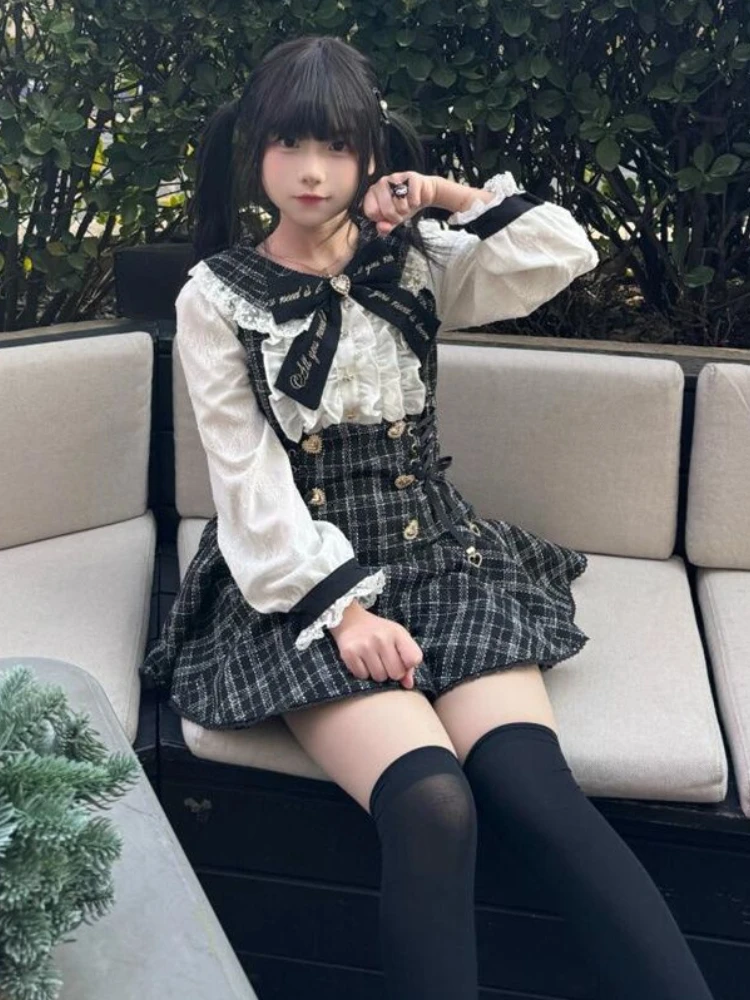 Preppy style sweet kawaii элегантный - Фотография_5