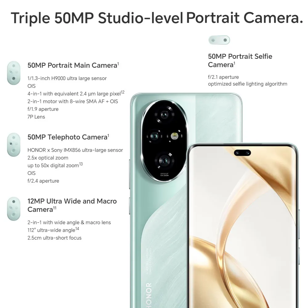 Глобальная версия 2024 honor 200 pro snapdragon 8s gen 3 5g смартфон 6 - Фотография_3