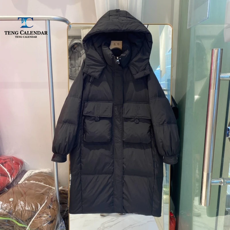 Пуховик с капюшоном в корейском стиле - Фотография_5