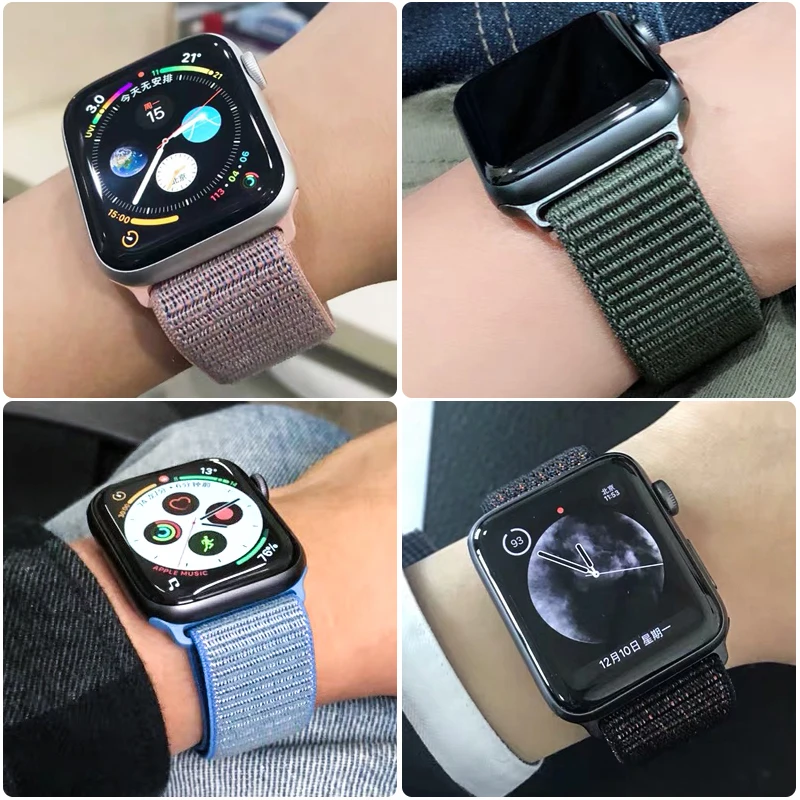 Нейлоновый ремешок с петлей для apple watch - Фотография_5