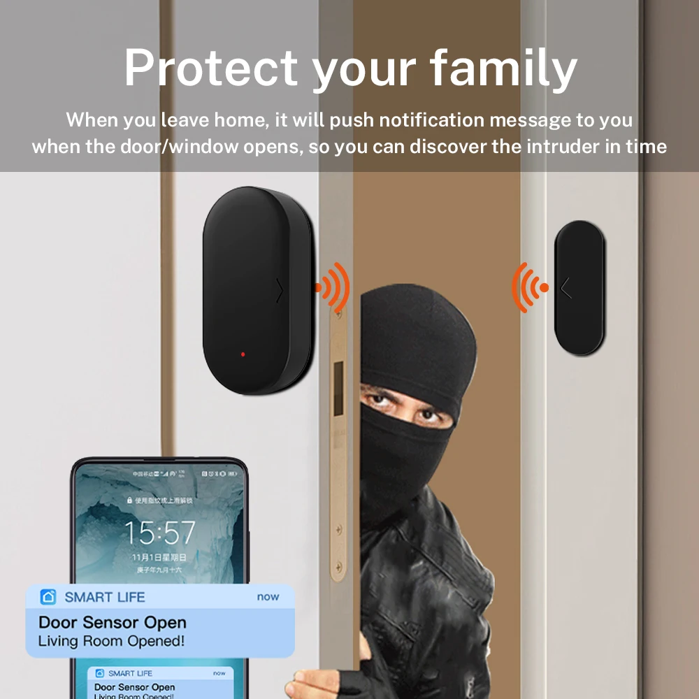 Датчик двери и окна tuya zigbee для безопасности умного дома - Фотография_3