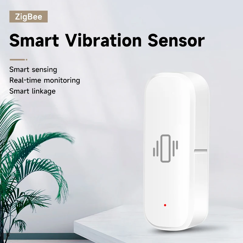 Смарт-датчик вибрации tuya zigbee