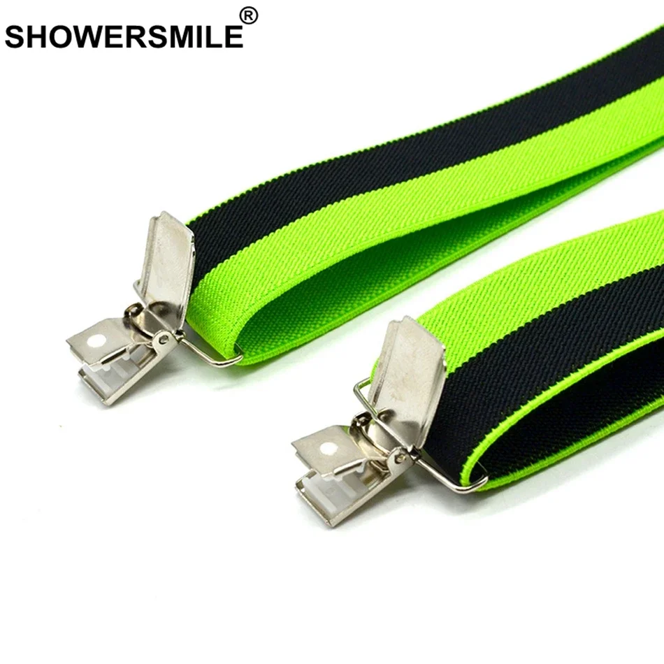 Showersmile, подтяжки в красно-белую полоску - Фотография_6