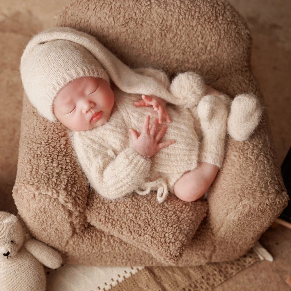 Вязаная одежда для фотосессии новорожденных - Фотография_3