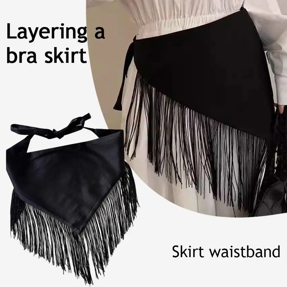 Черный пояс с треугольниками в стиле ретро - Фотография_5