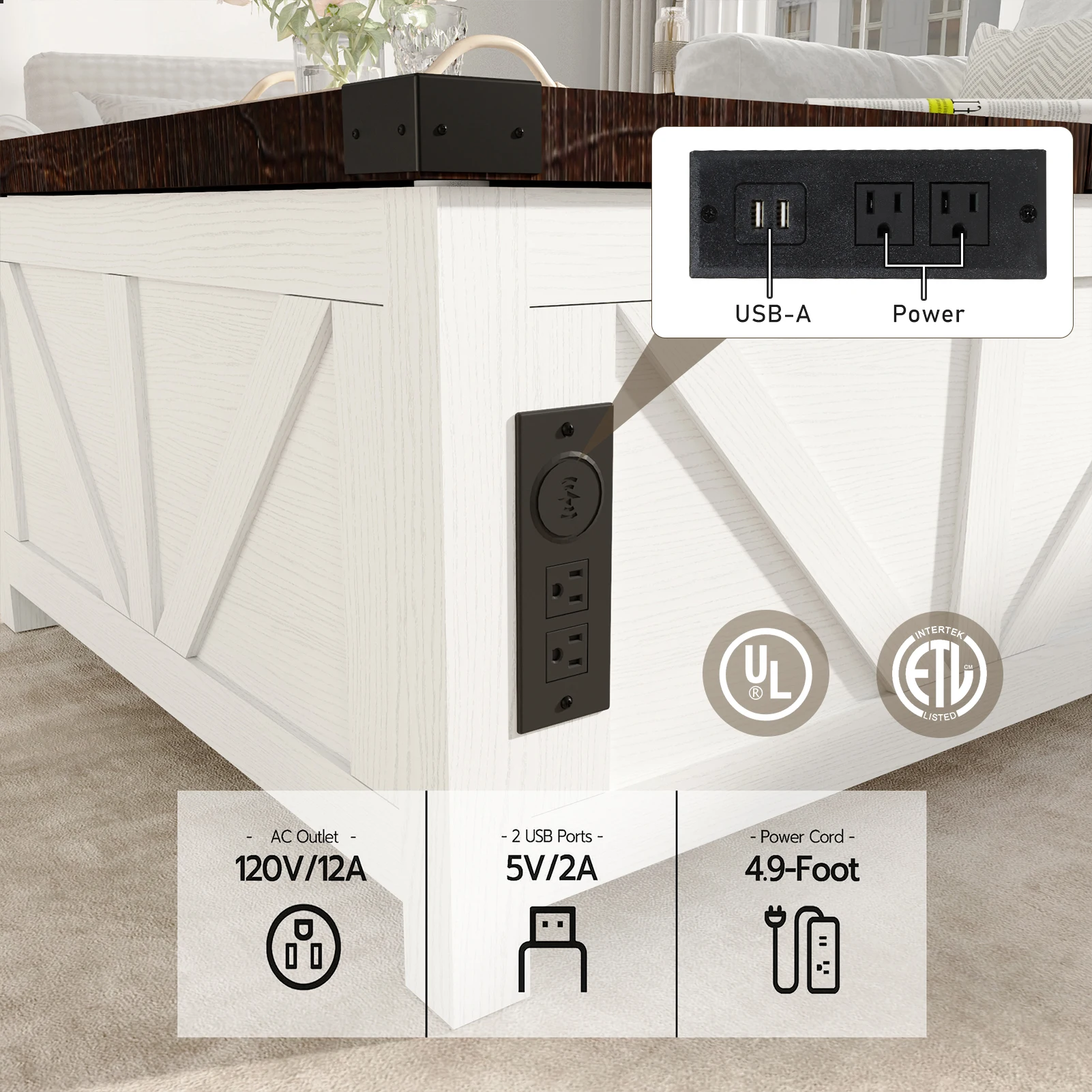 Журнальный столик с подъемным верхом 35 - Фотография_3