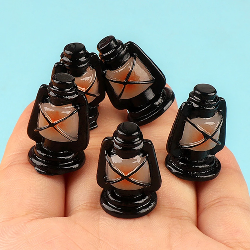 Миниатюрный фонарь из смолы в винтажном стиле - Фотография_4