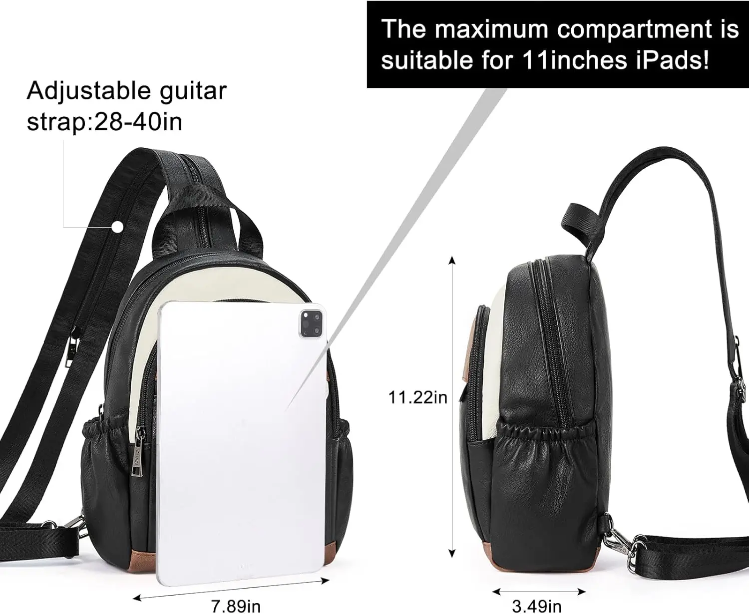 Cluci сумка-слинг для женщин кожаный - Фотография_4