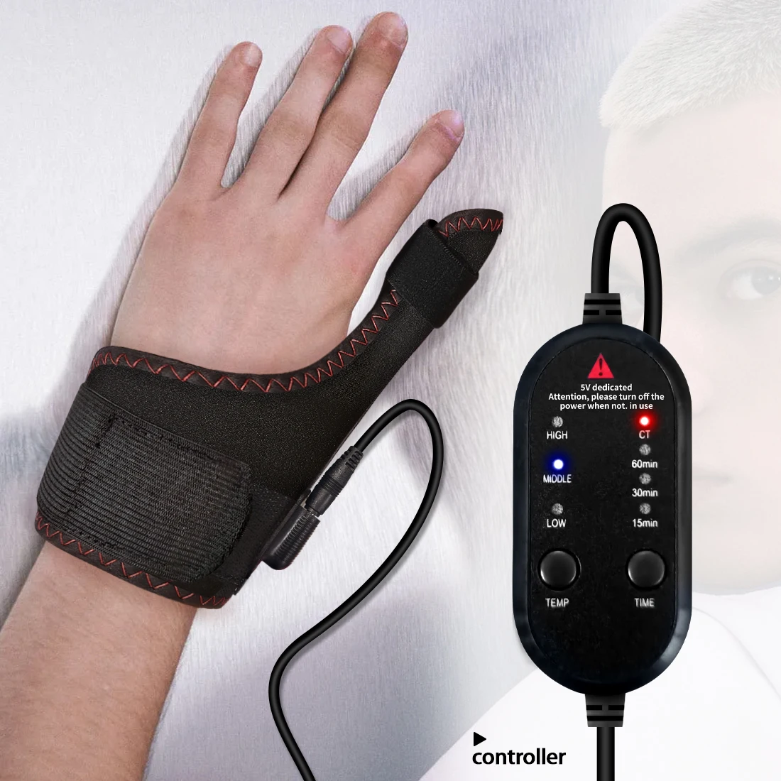 Электрическая вибрационная подушка для запястья с подогревом - Фотография_2