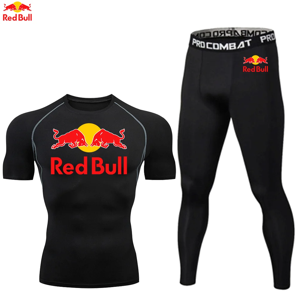 Мужские компрессионные рубашки red bull - Фотография_3