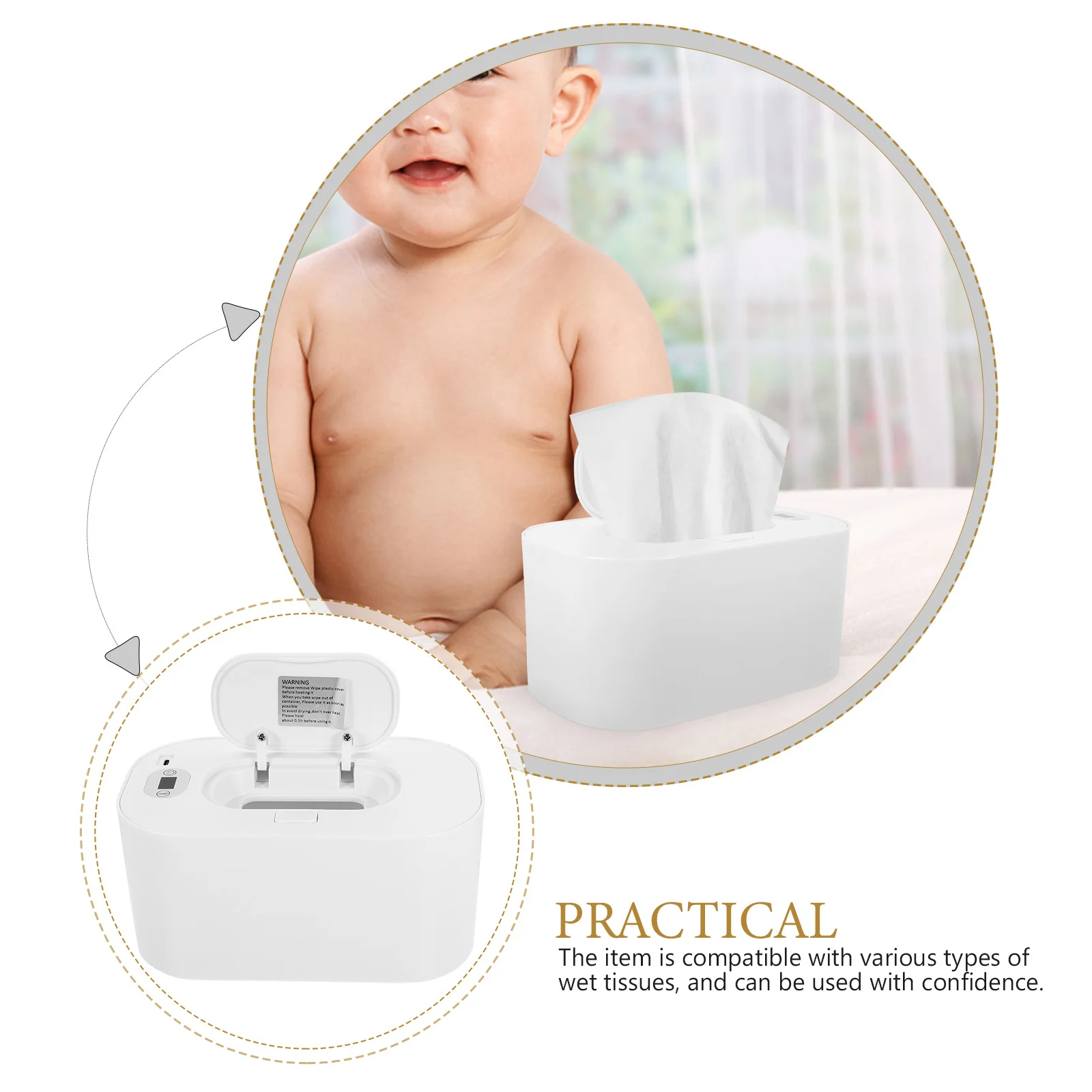 Usb детский обогреватель влажных салфеток - Фотография_4