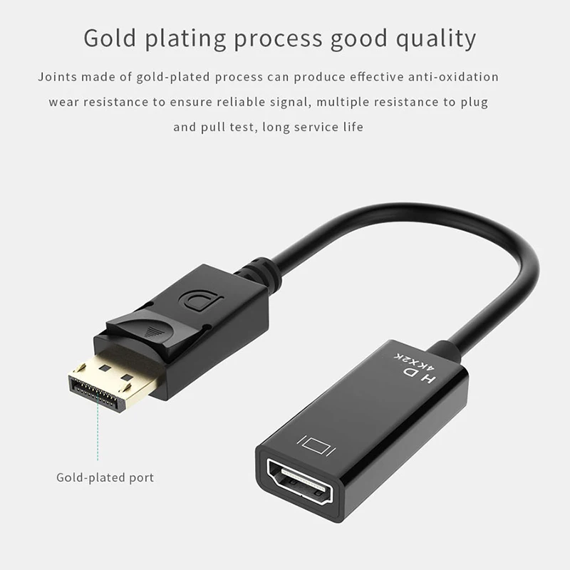 4k big dp в hdmi-совместимый преобразователь displayport «папа-мама» - Фотография_6