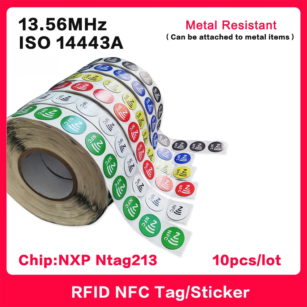 Наклейки nfc, бирка iso14443a