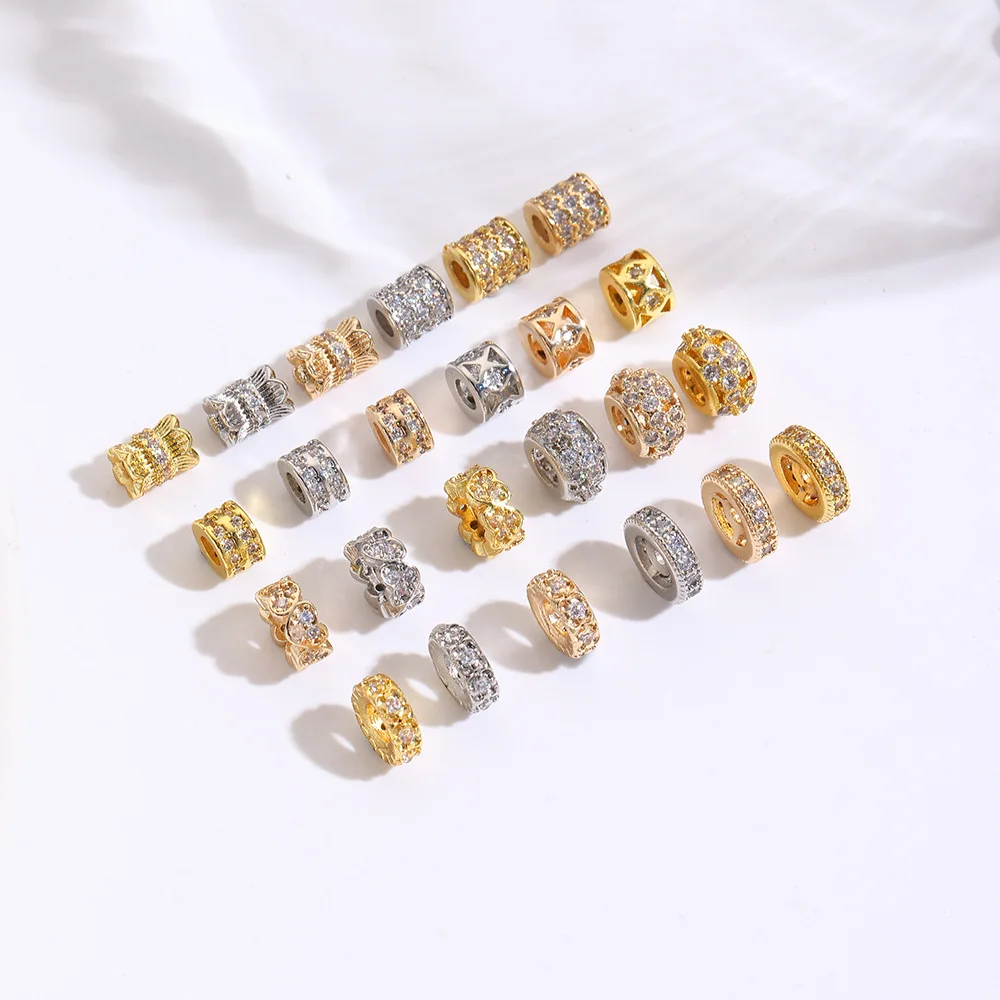 10 медных бусин-разделителей