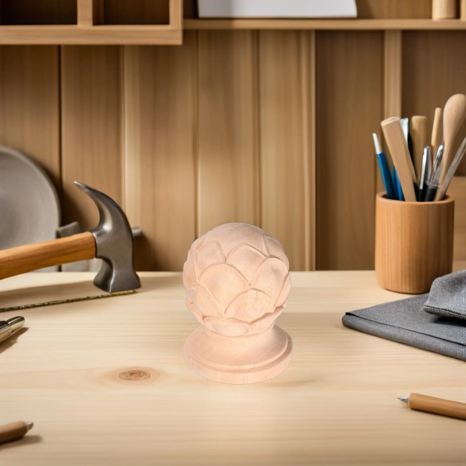 Европейская резная деревянная лестница - Фотография_5