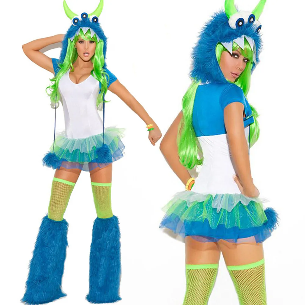 Роскошный плюшевый костюм животного монстра для взрослых - Фотография_3