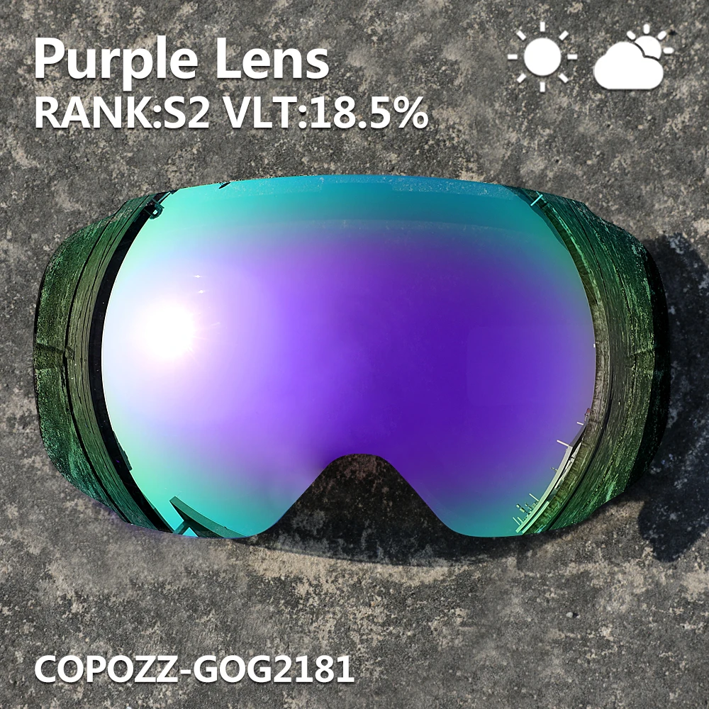 Магнитные линзы copozz для лыжных очков gog-2181 - Фотография_5