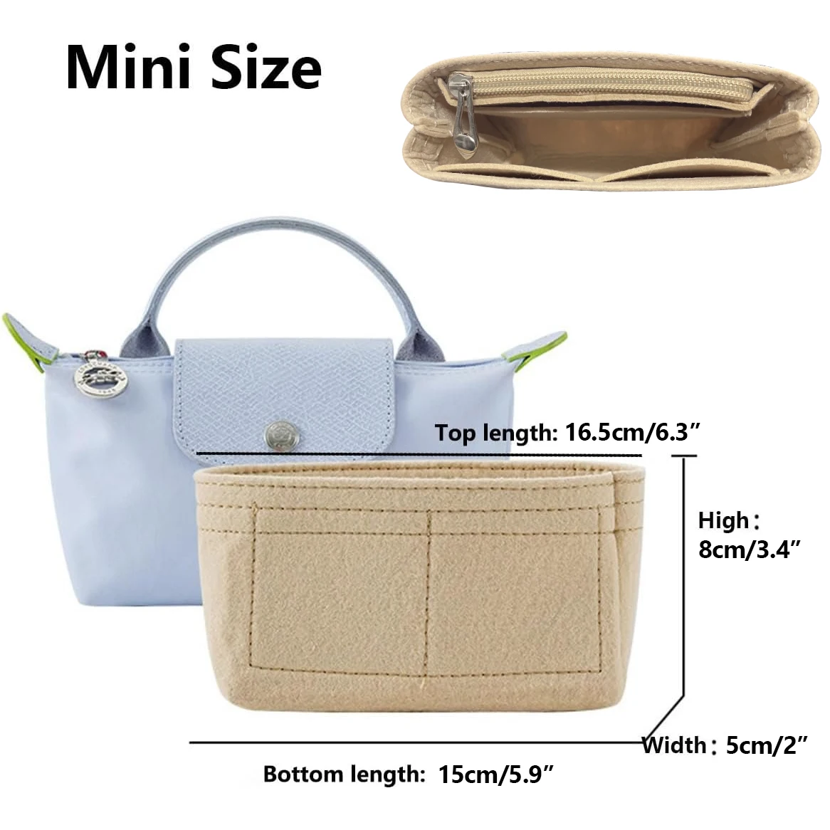 Органайзер для сумок longchamp mini le pliage - Фотография_2