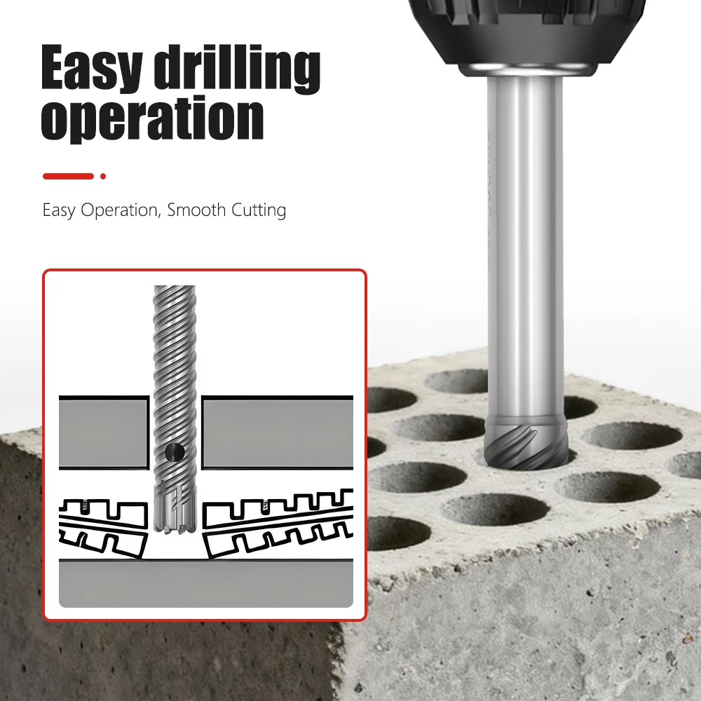 Sds-plus усиленное сверло по бетону - Фотография_3