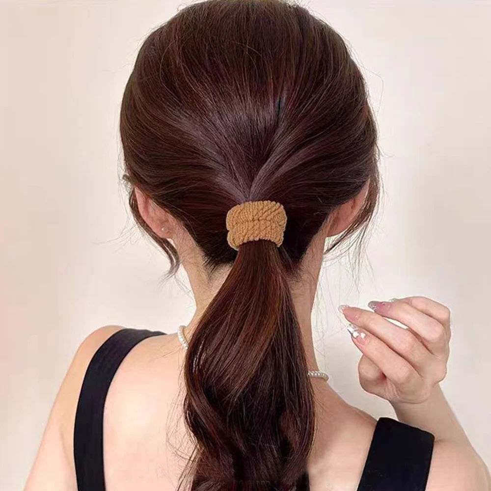 Утолщенные женские резинки для волос с высоким конским хвостом - Фотография_5