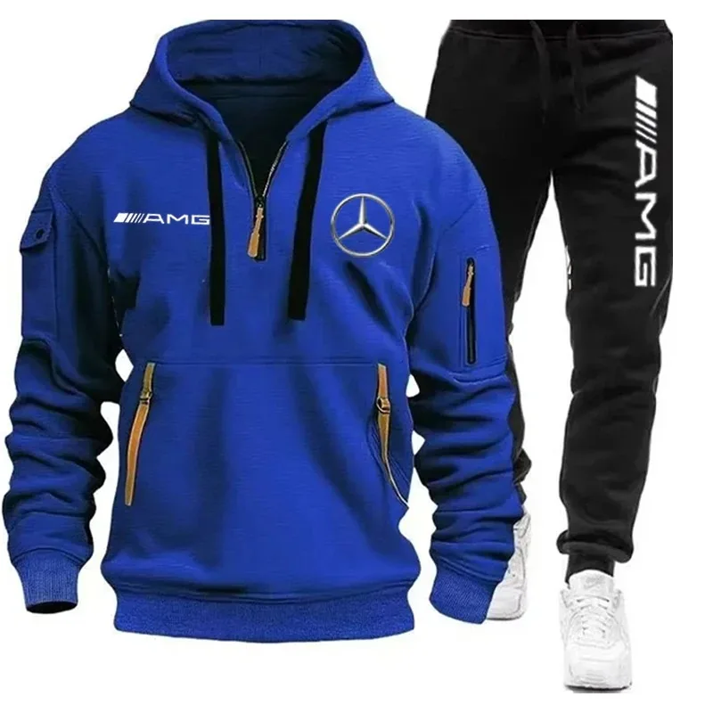 Года, мужская осенне-зимняя толстовка с капюшоном на молнии mercedes benz - Фотография_2