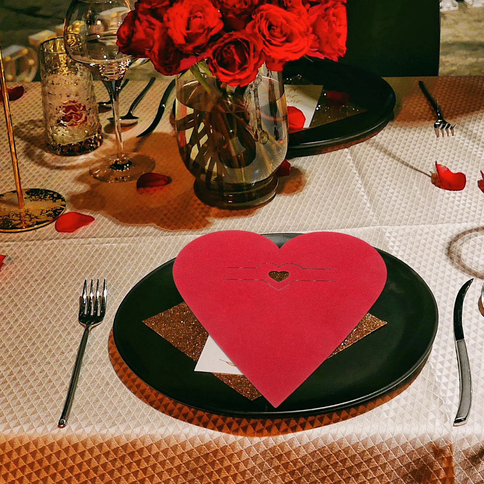 Сумки для столовых приборов в форме сердца - Фотография_5