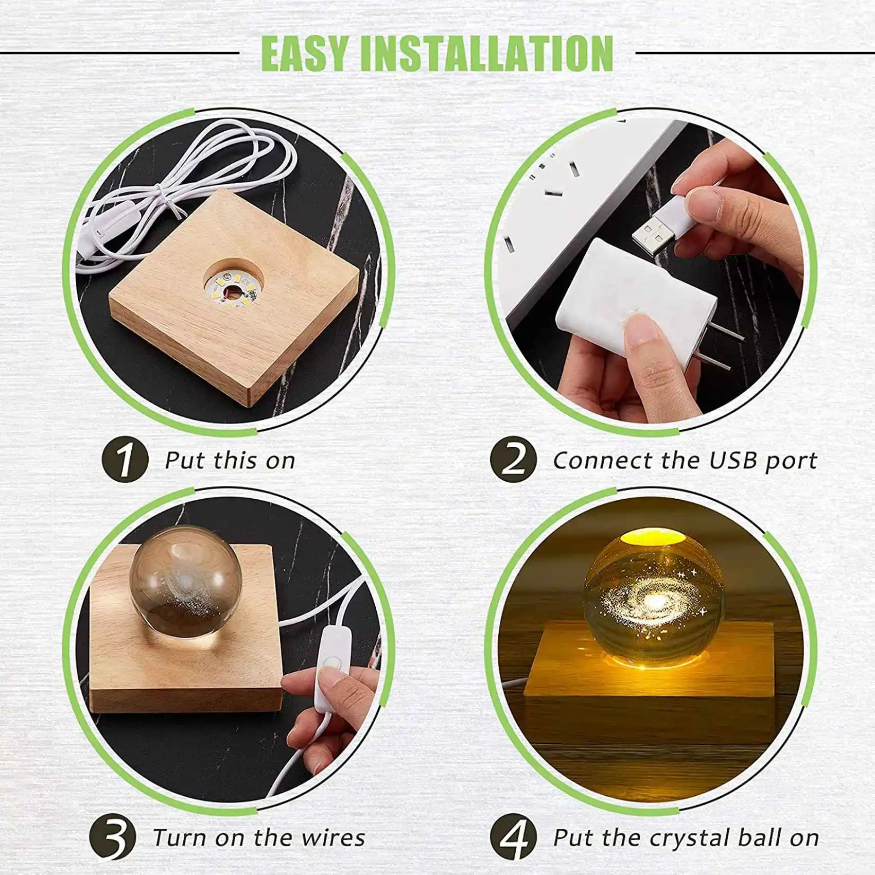 Деревянная подставка для светового - Фотография_3