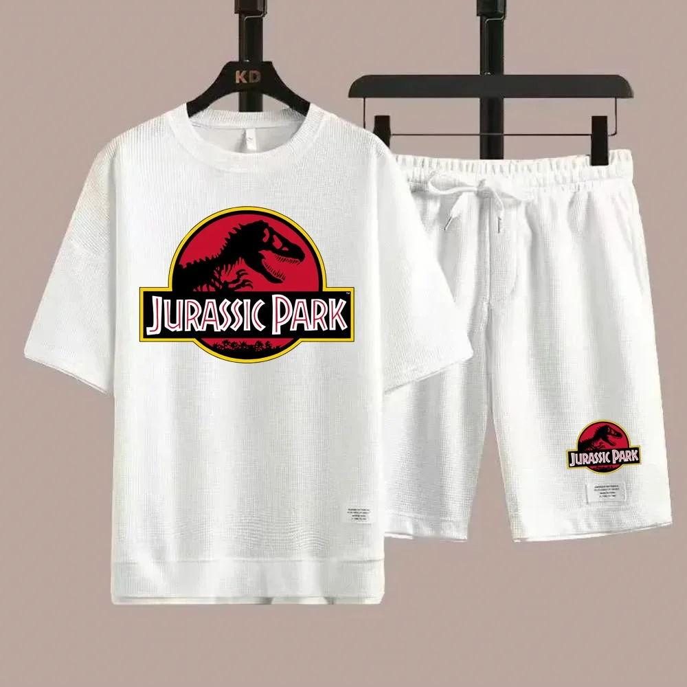 Jurassic park dinosaur world графический мужской спортивный костюм - Фотография_6