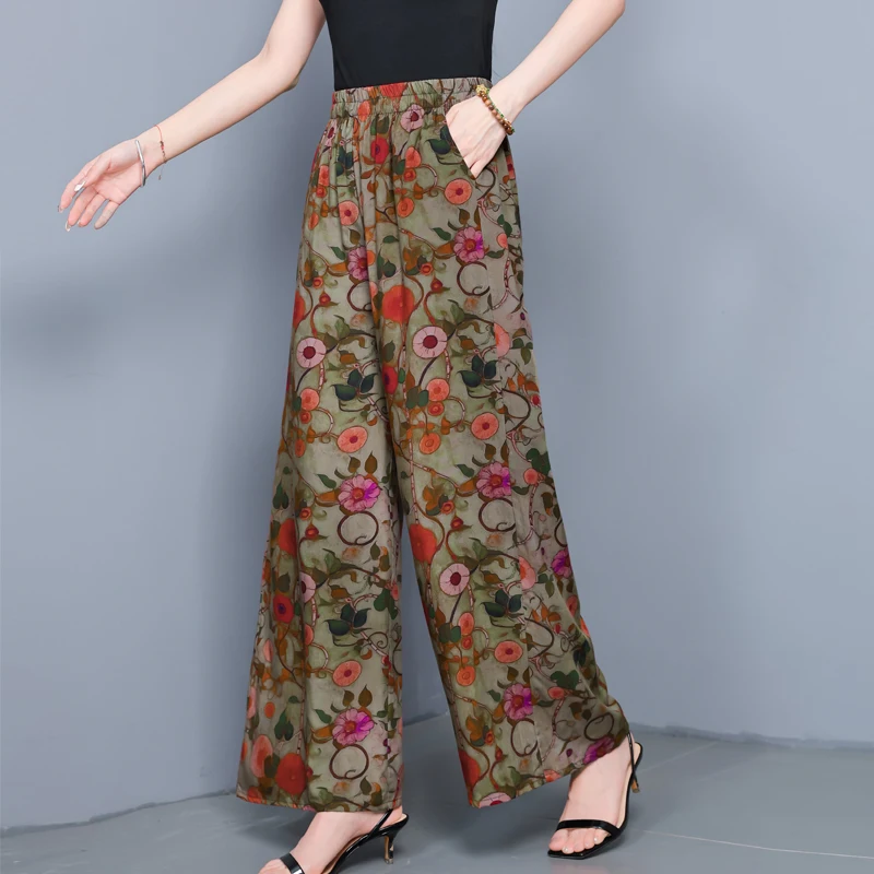 Брюки женские с широкими штанинами до щиколотки - Фотография_3