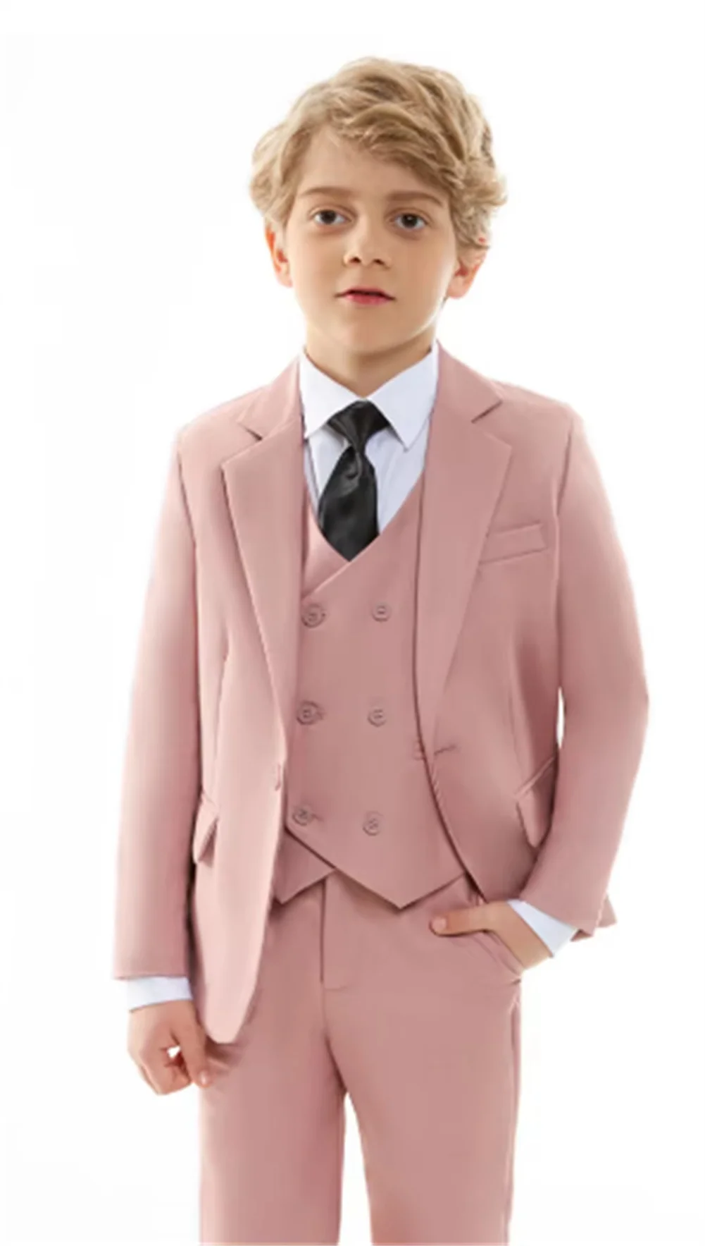 Розовый милый костюм для мальчика - Фотография_3