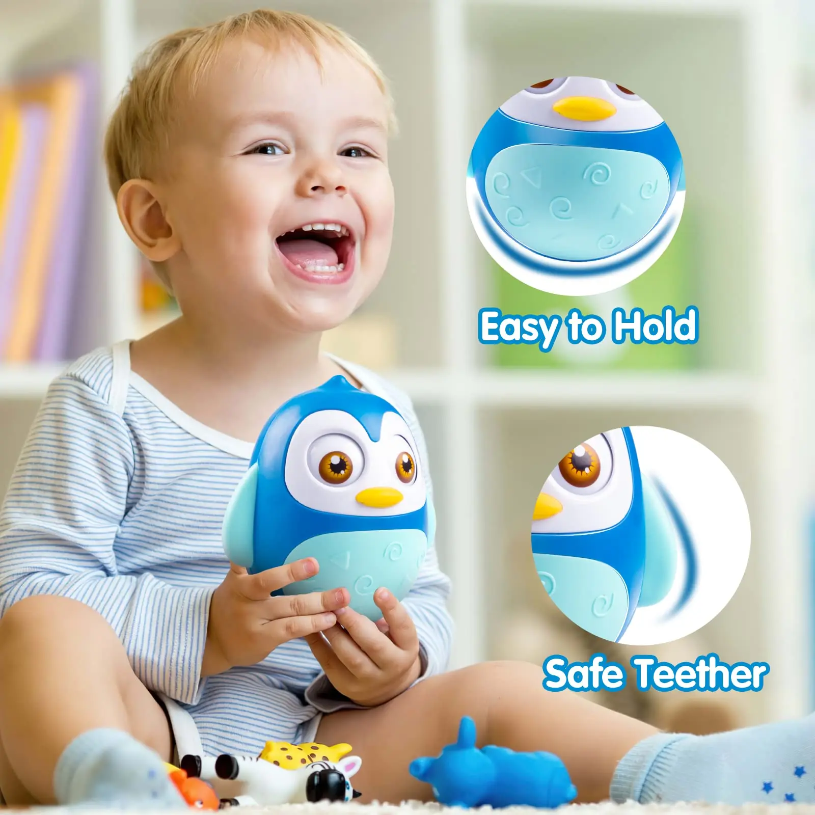Baby penguin roly poly toys для детей 0-18 месяцев - Фотография_4