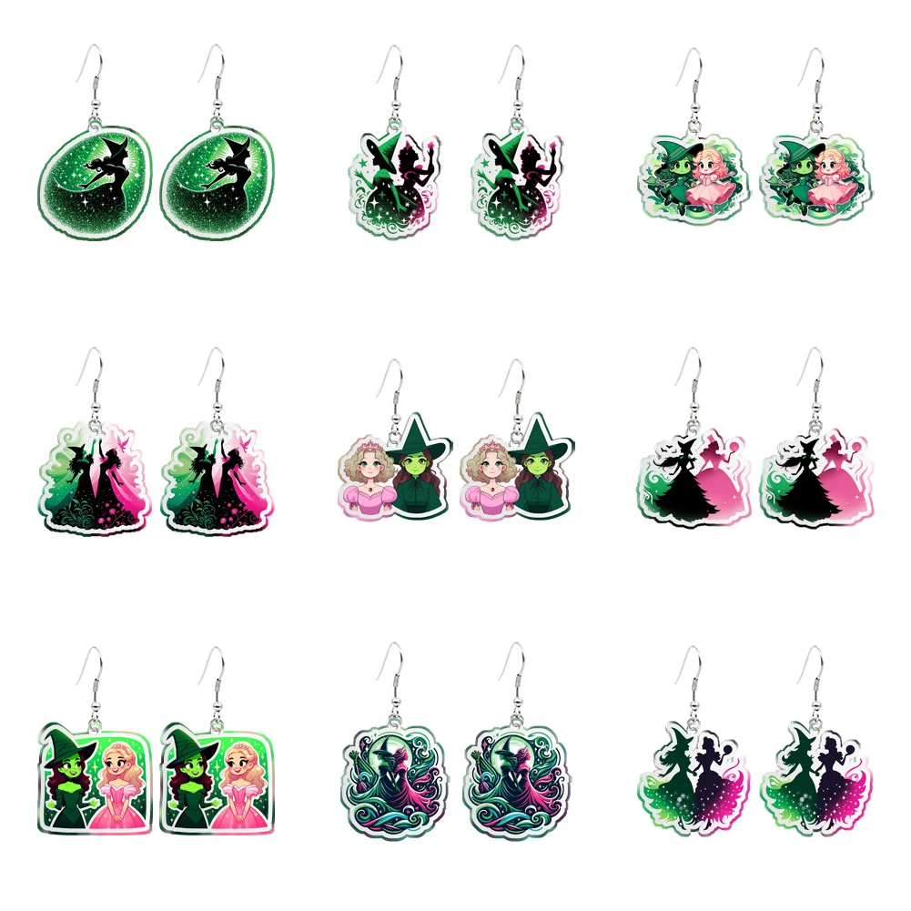 Серьги-подвески disney wicked glinda и elphaba
