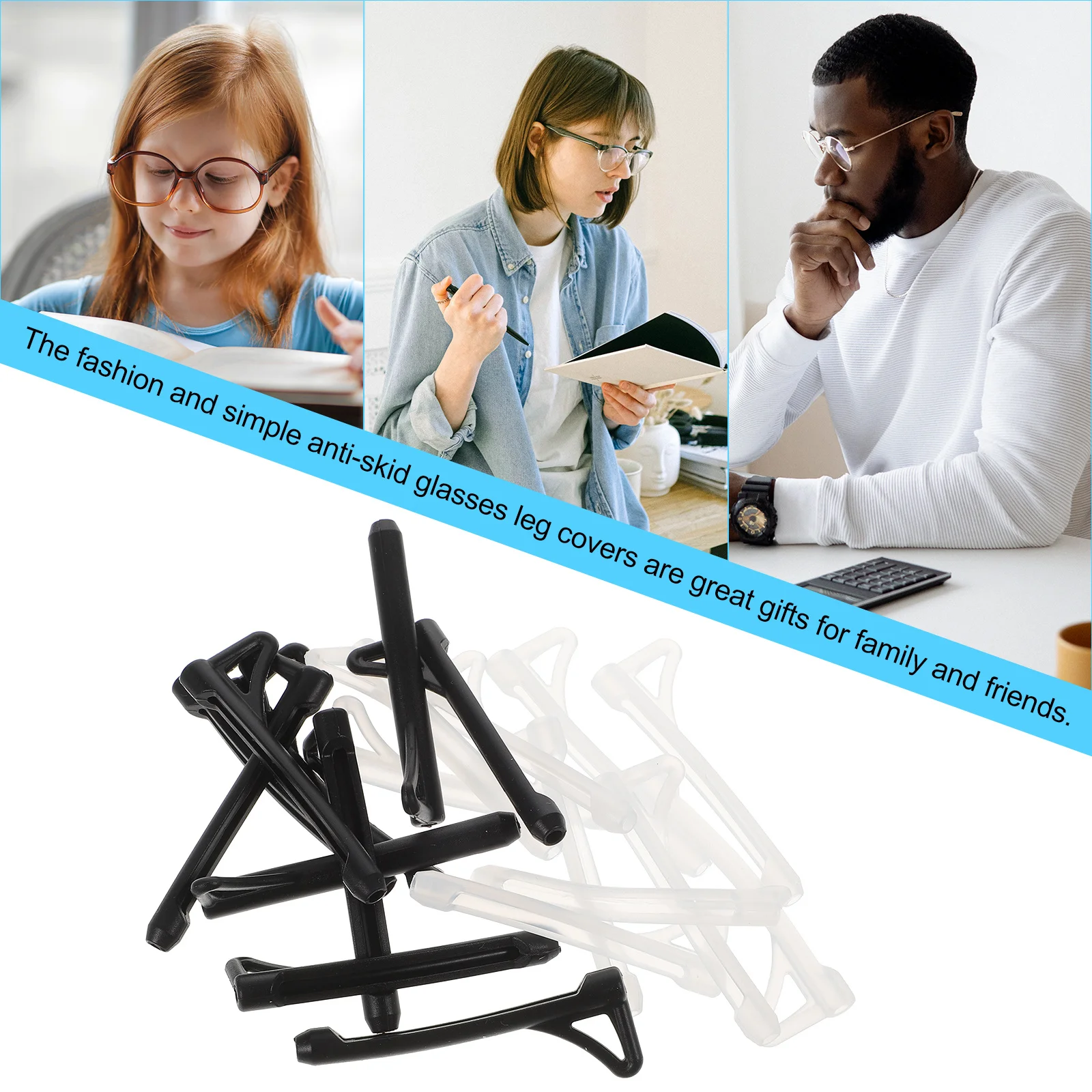 10 пар противоскользящих крючков для очков - Фотография_4