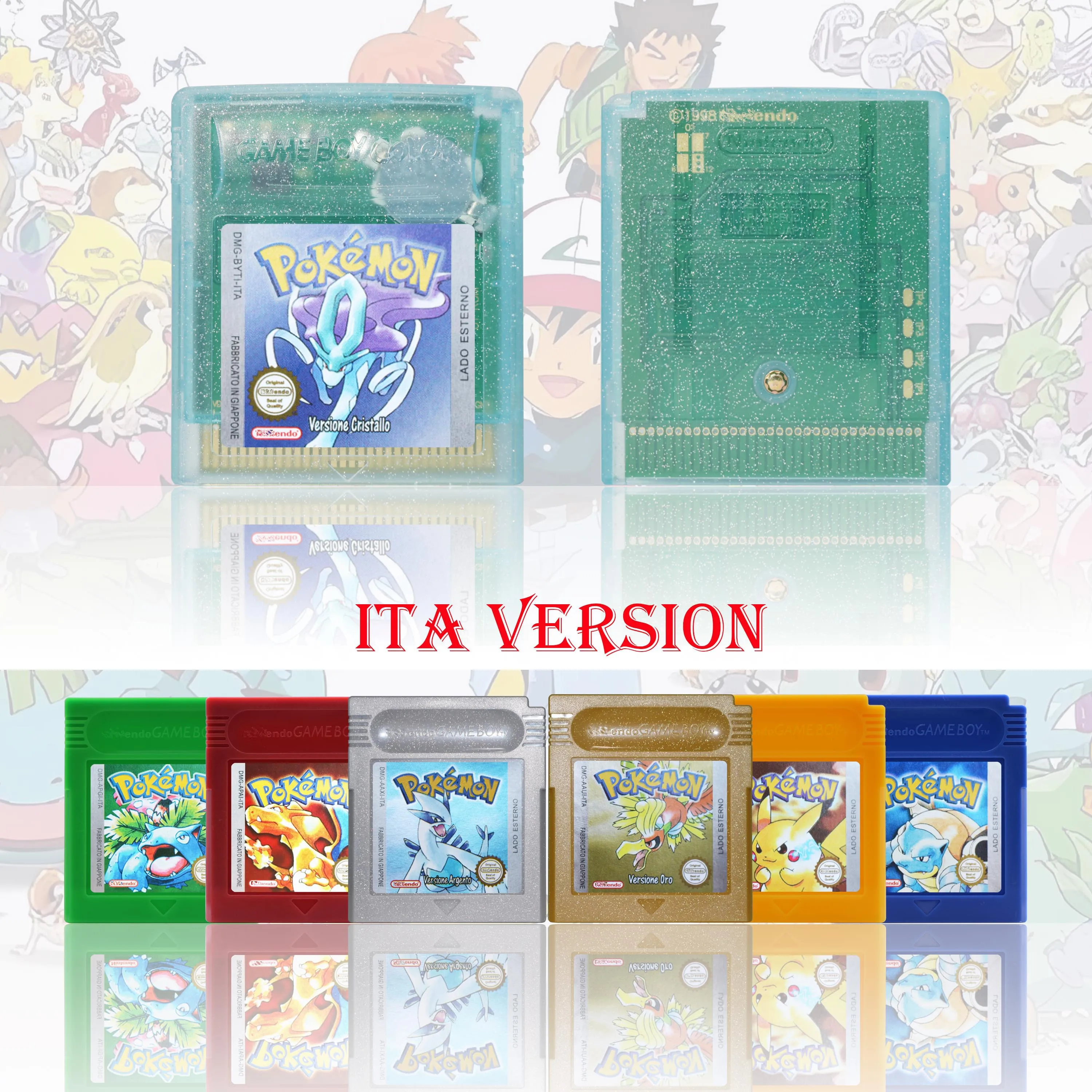 Версия ita pokemon rosso/blu/giallo/oro/argento/cristallo/verde