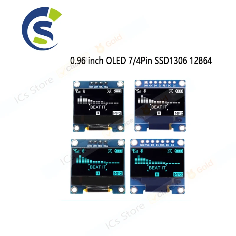 0,96-дюймовый iic spi последовательный