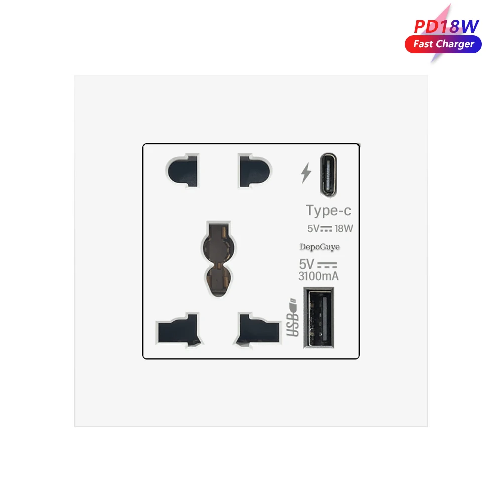 Универсальная 5-контактная розетка для быстрой зарядки - Фотография_2