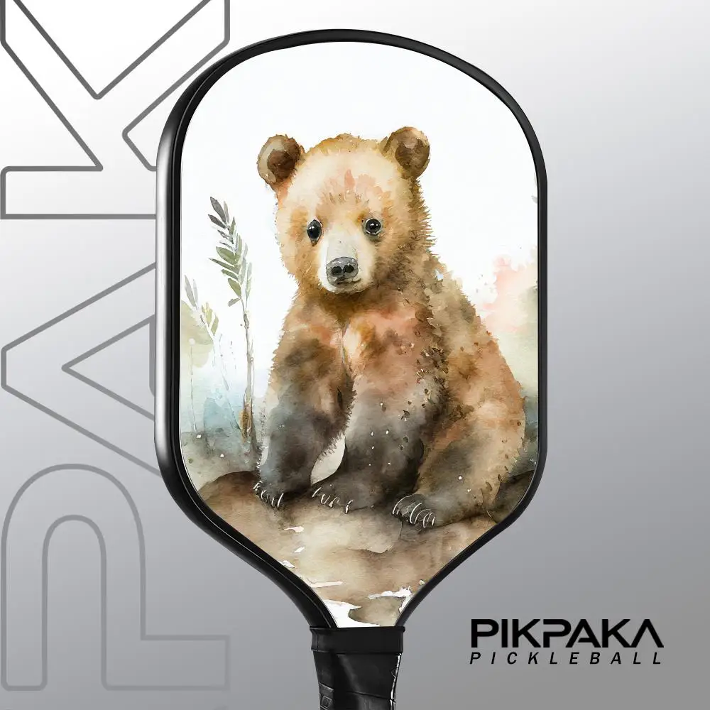 Лопатка для пиклбола с рисунком медведя - Фотография_2