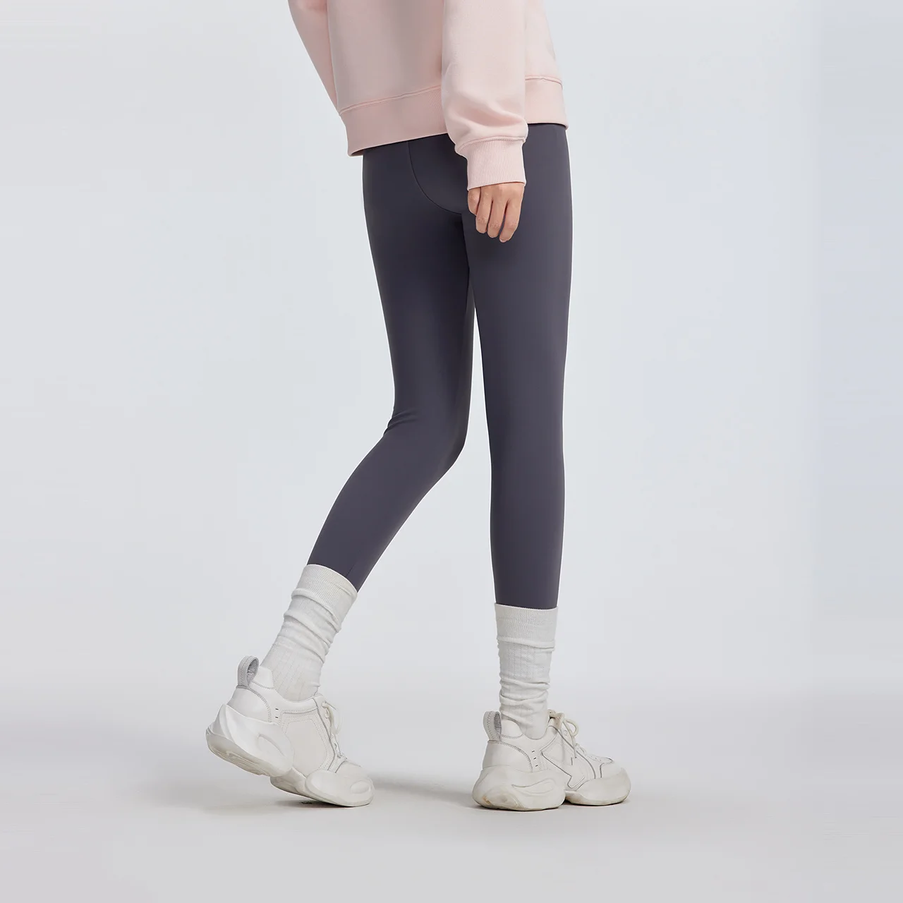 Metersbonwe женские леггинсы с высокой талией для контроля живота 7/8 - Фотография_3