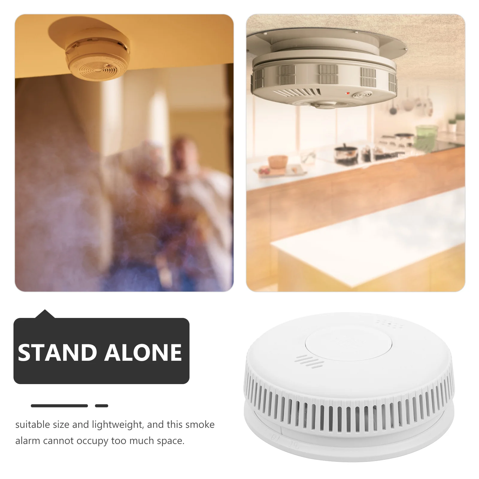 Дымовая пластиковая портативная пожарная сигнализация - Фотография_4