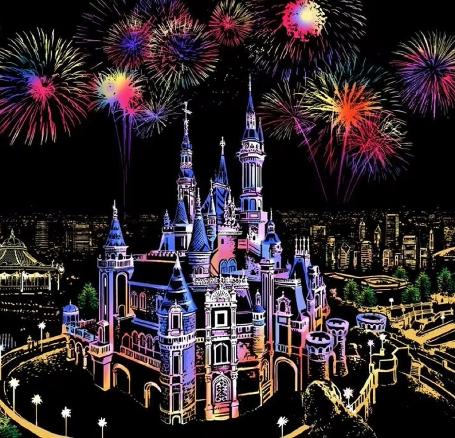 Makeasy scratch art crafts подарки для девочек