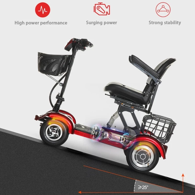 Складной электрический скутер для инвалидной коляски - Фотография_5