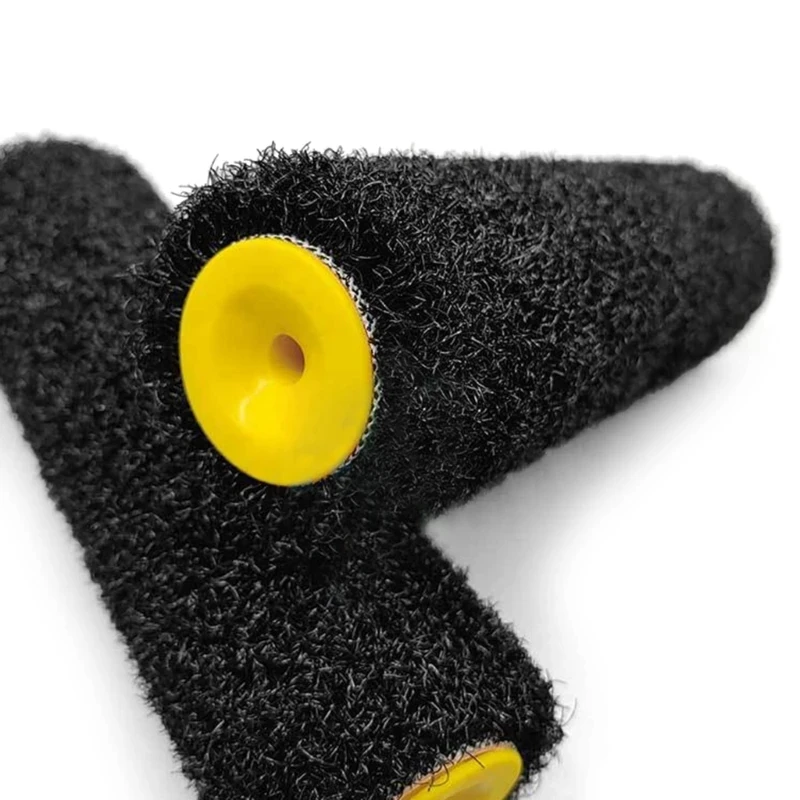 9-дюймовая черная волокнистая роликовая кисть для нанесения на шпаклевки - Фотография_3
