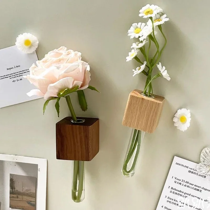 Деревянная магнитная ваза для пробирок - Фотография_5