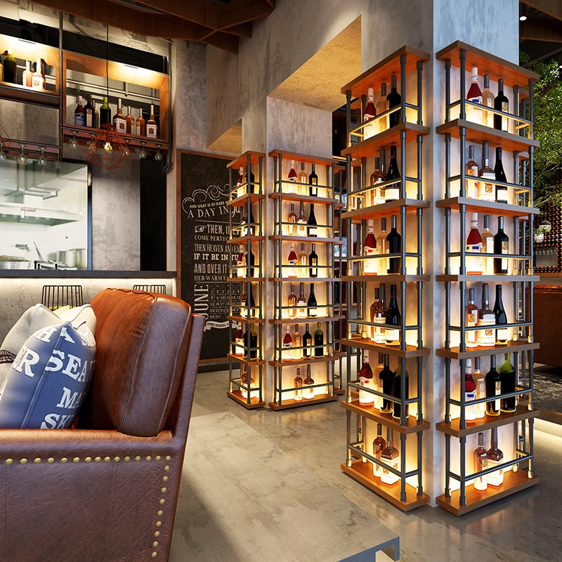 Коммерческий настенный барный шкаф