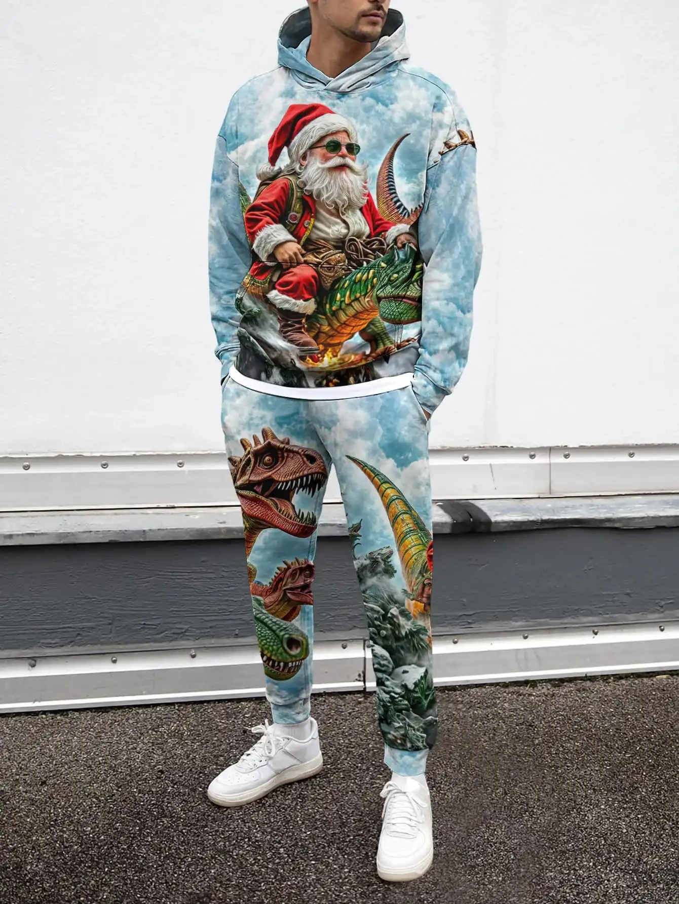 Мужские рождественские толстовки с 3d принтом - Фотография_2