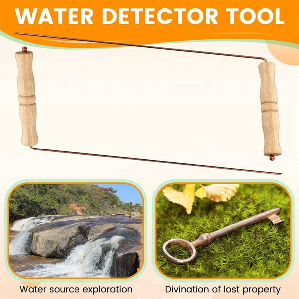 Набор медных лозоходных стержней baau для инструмента для гадания - 2 шт - Фотография_3