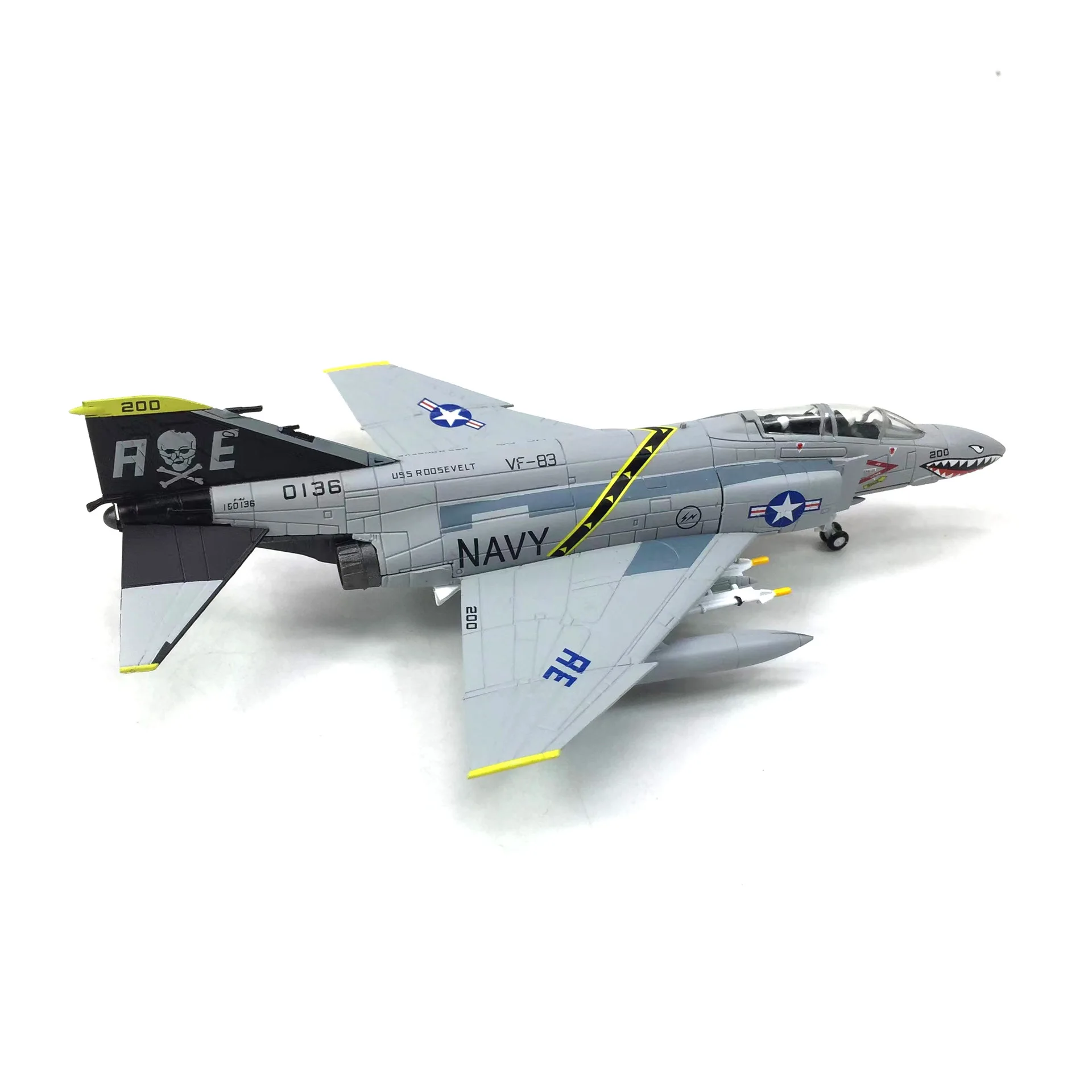 1:100, модель истребителя призраков сша f-4c и подставка для дисплея - Фотография_5