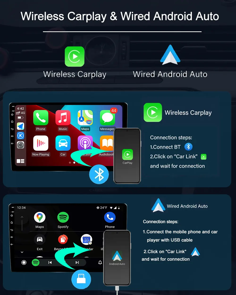 Автомобильный радиоприемник carplay - Фотография_5